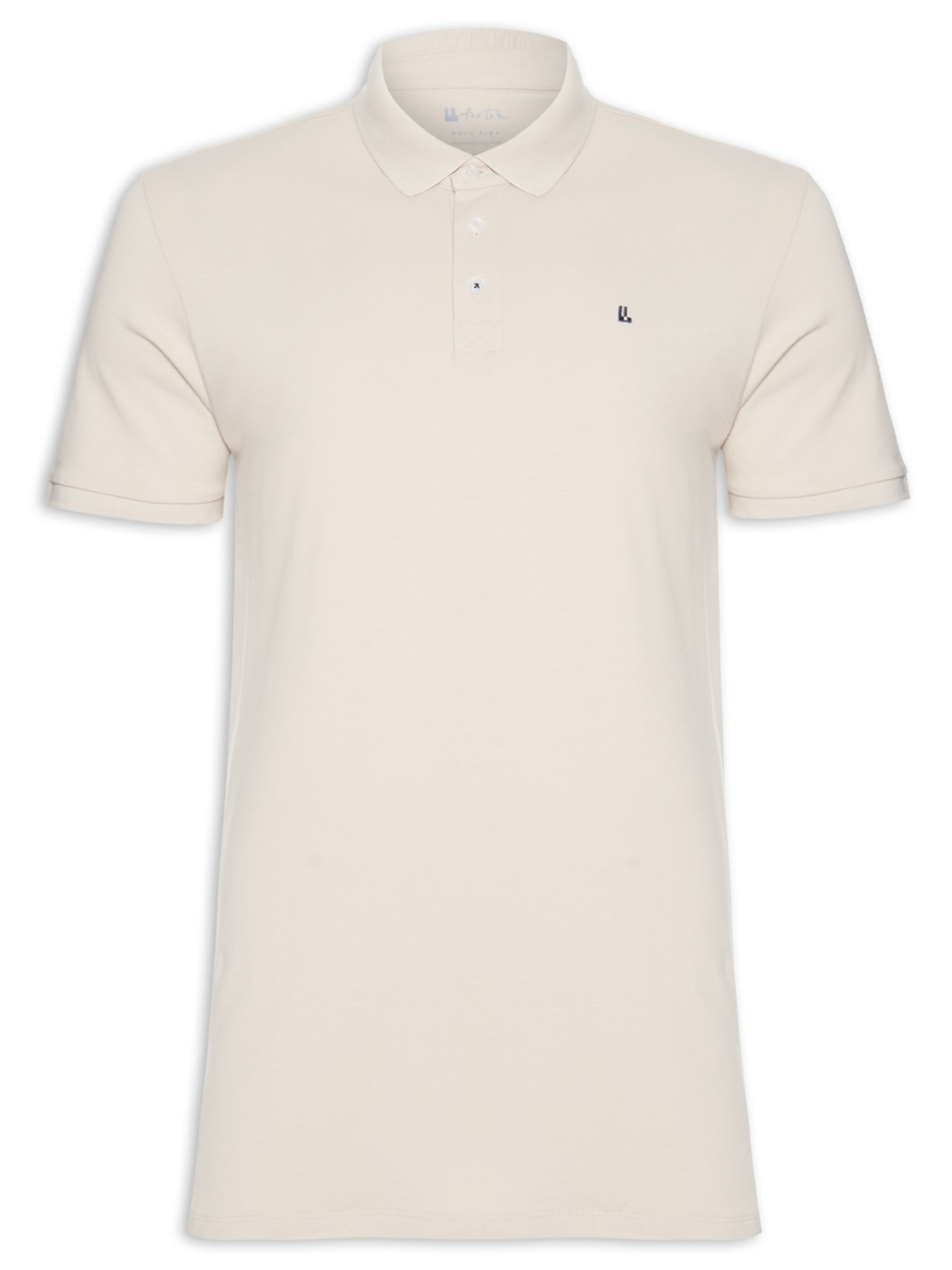 Polo Masculina Piquet Pima Continua - Bege