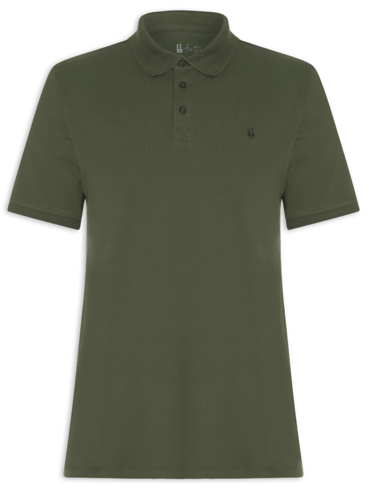 Polo Masculina Piquet Pima Verde Foxton