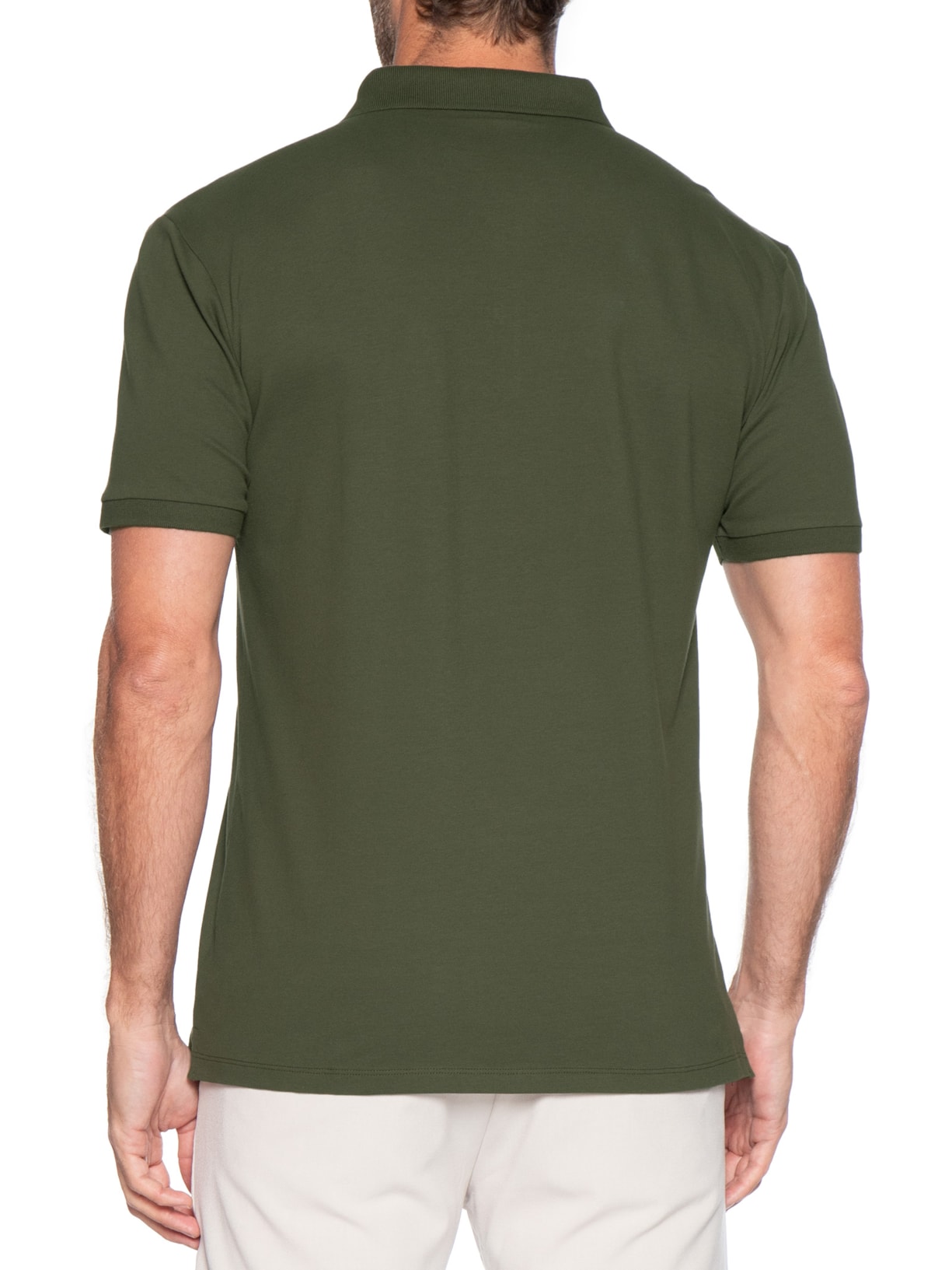 Polo Masculina Piquet Pima Verde Foxton