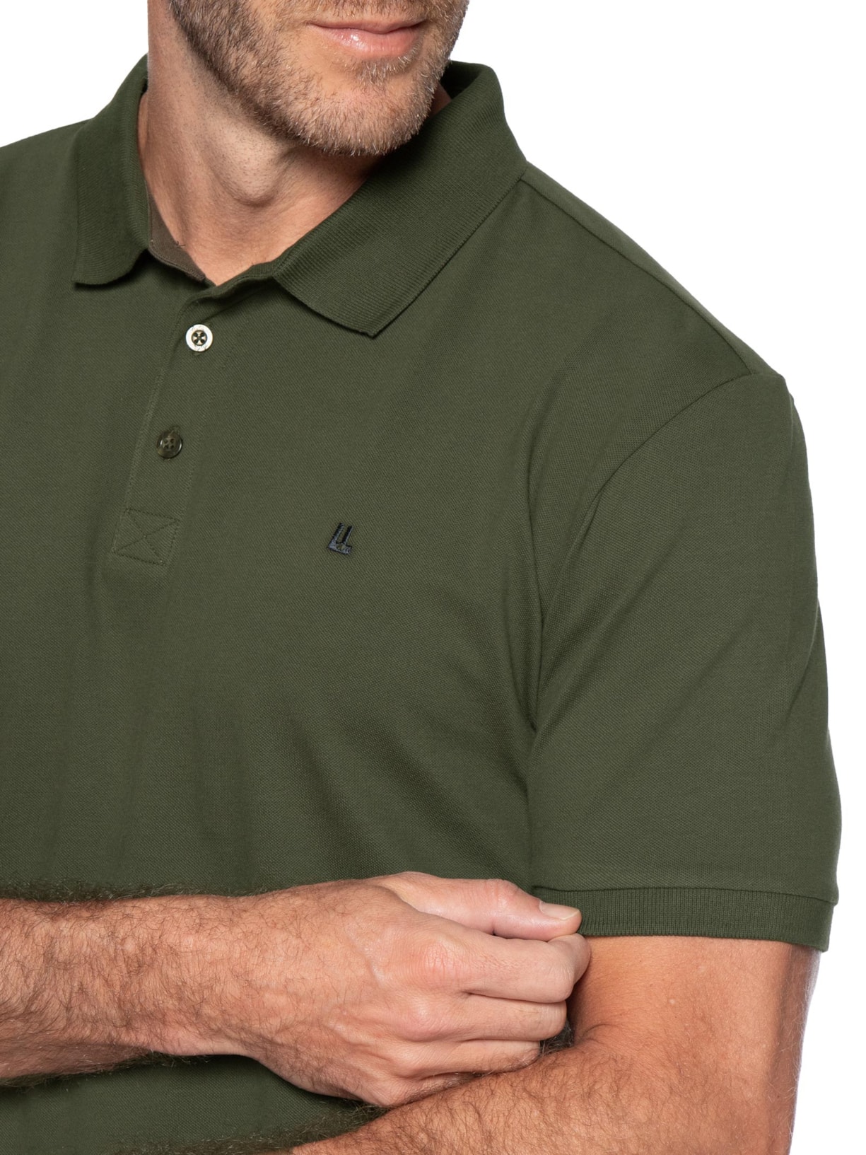 Polo Masculina Piquet Pima Verde Foxton