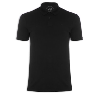 Polo Masculina Piquet Sem Friso - Preto