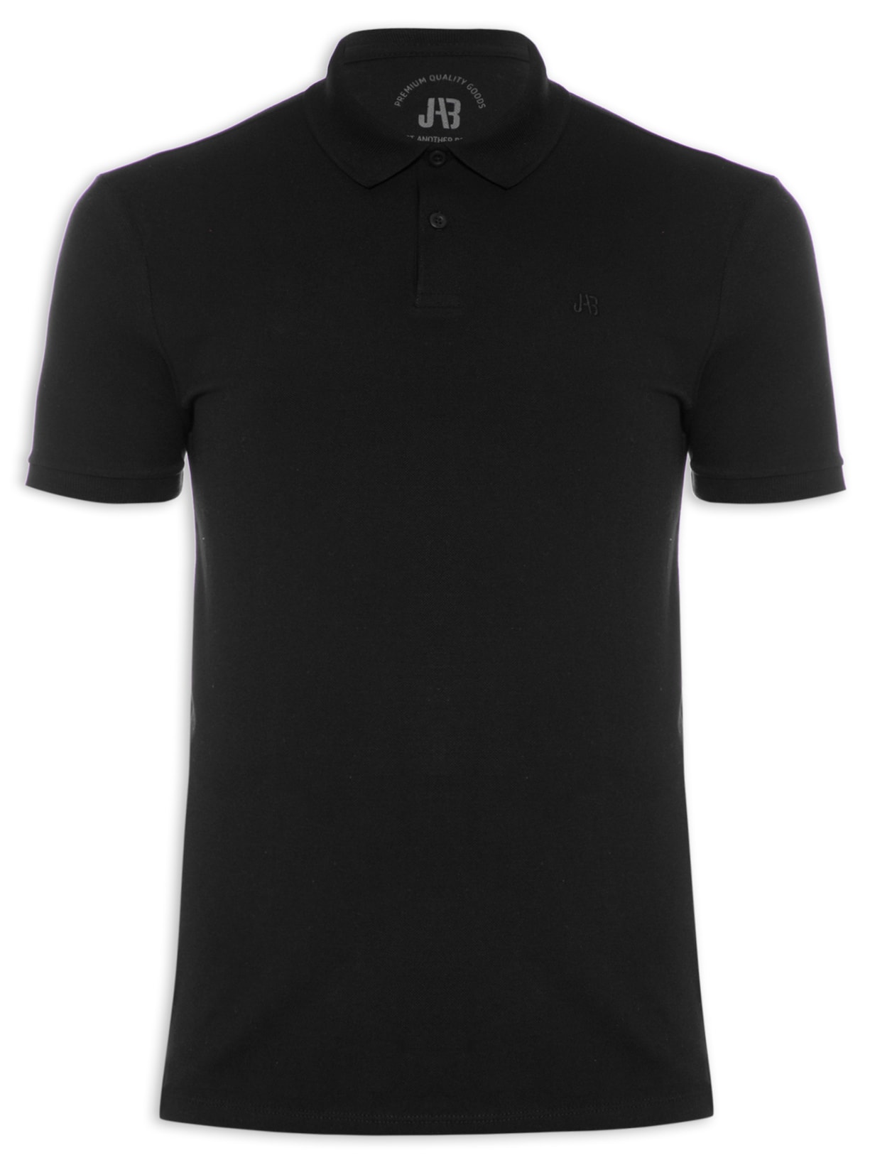 Polo Masculina Piquet Sem Friso - Preto
