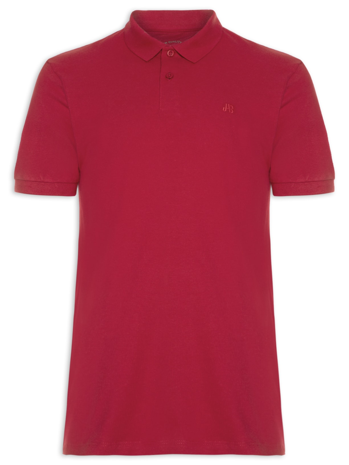 Polo Masculina Piquet Sem Friso - Vermelho