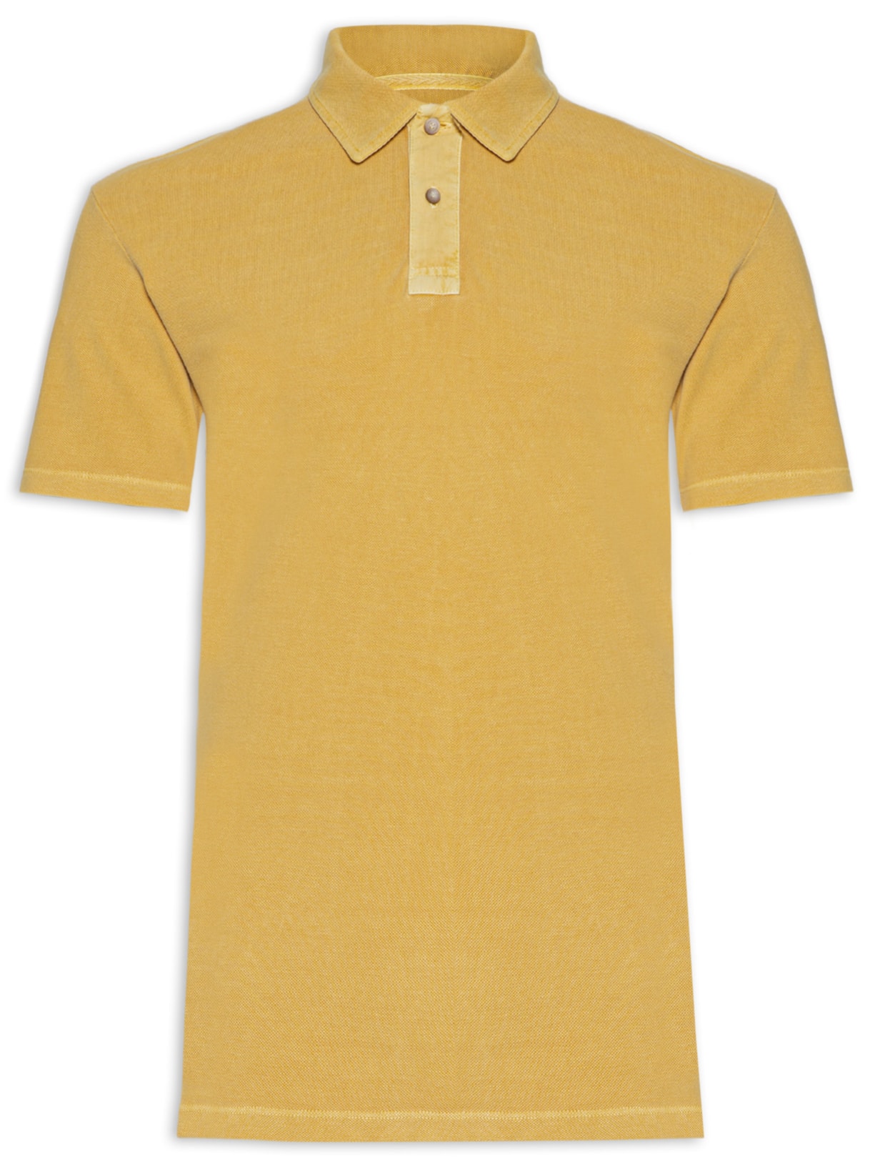 Polo Masculina Piquet Stone - Amarelo