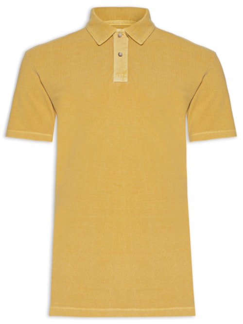 Polo Masculina Piquet Stone - Amarelo