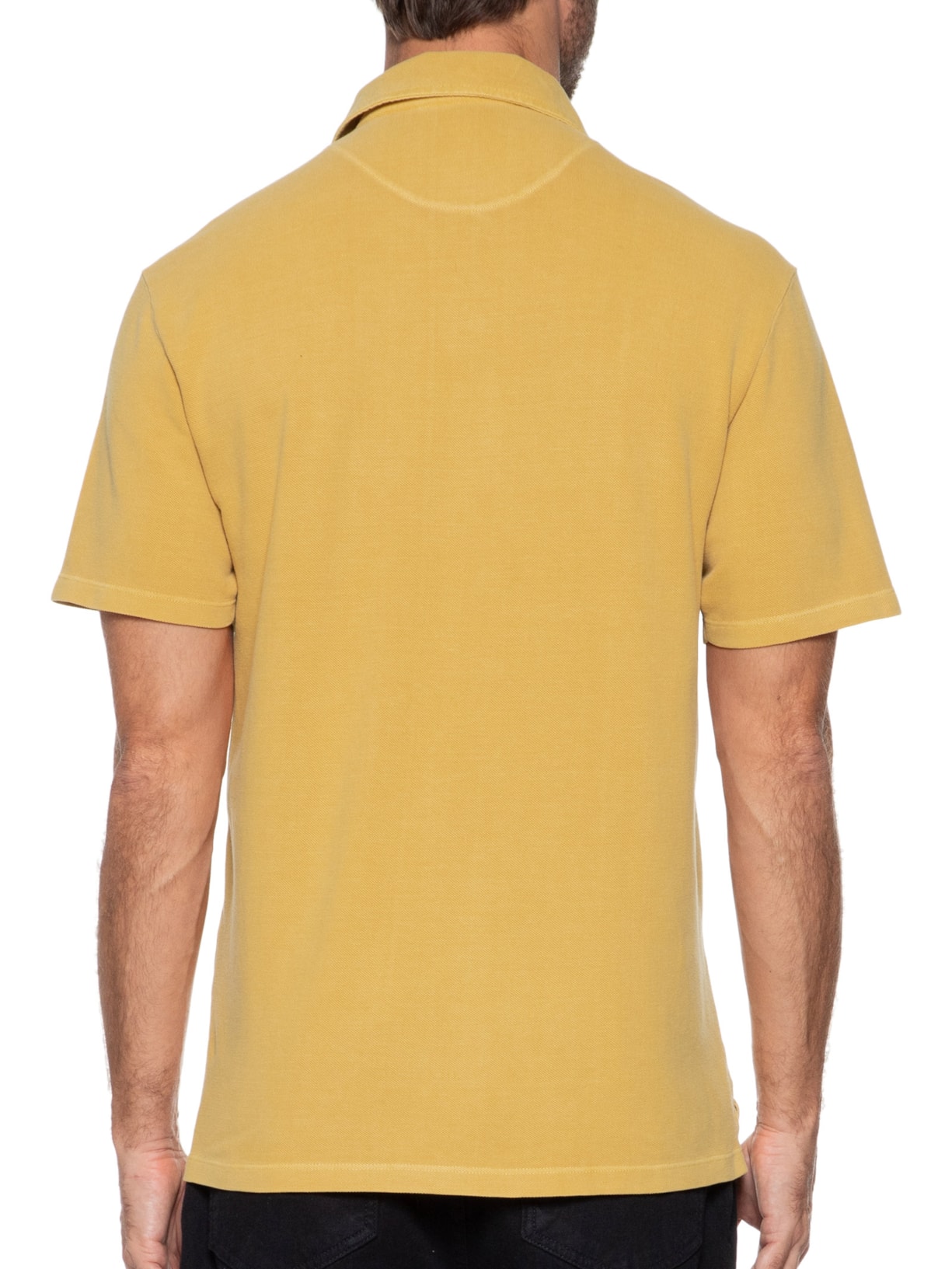 Polo Masculina Piquet Stone Amarelo Zapalla