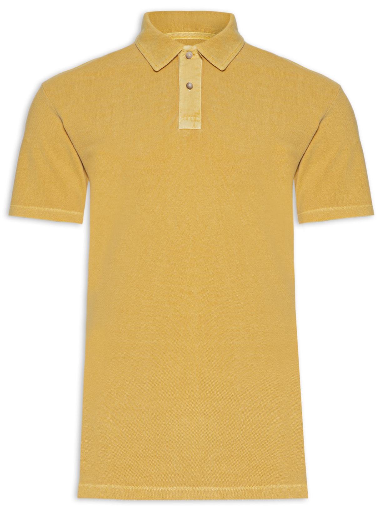 Polo Masculina Piquet Stone - Amarelo