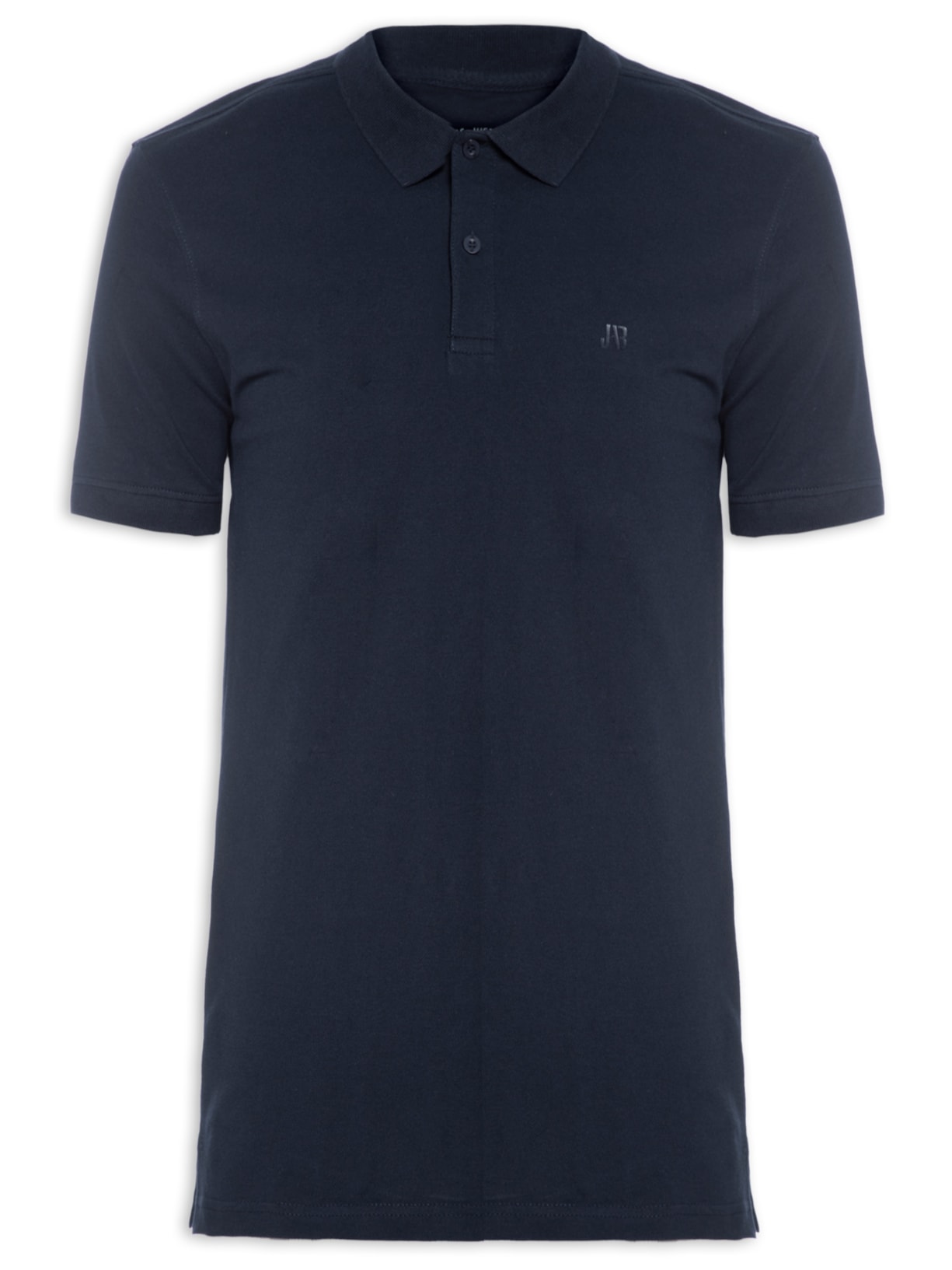 Polo Masculina Piquet Stretch Básica - Azul