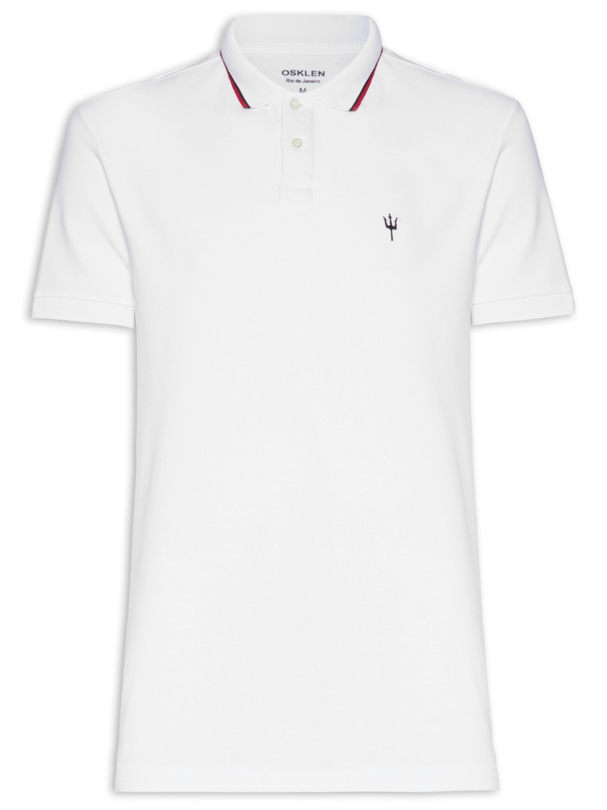 Polo Masculina Piquet Tridente - Branco