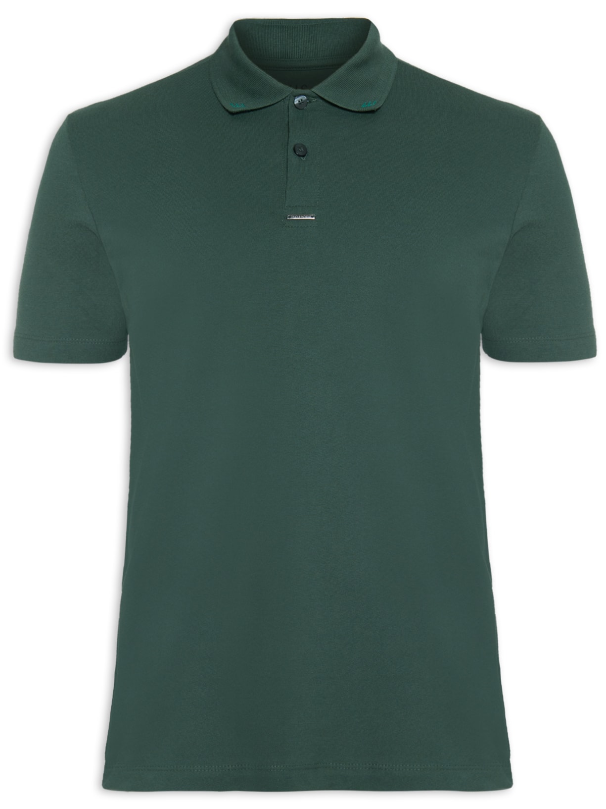 Polo Masculina Piquet Western Easa Collar Classic Manga Curta Verde Ellus