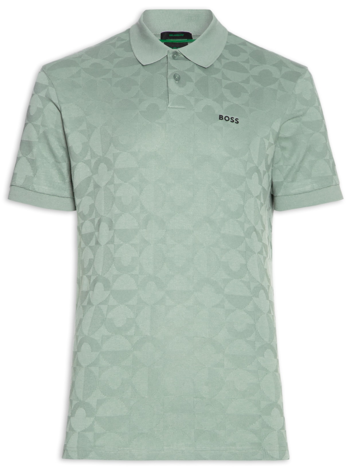 Polo Masculina Pirax Striped - Verde