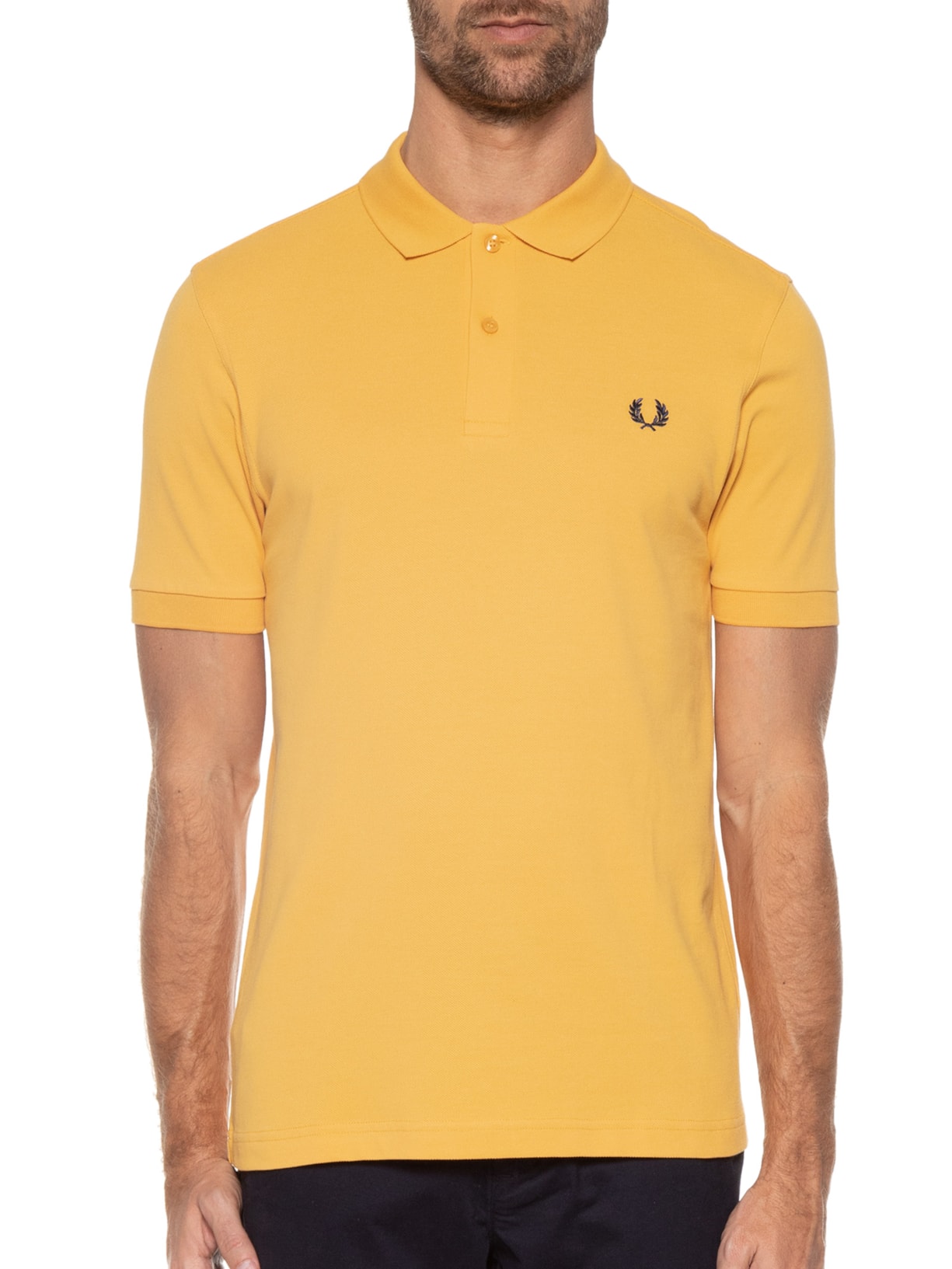 Polo Masculina Plain Amarelo Fred Perry