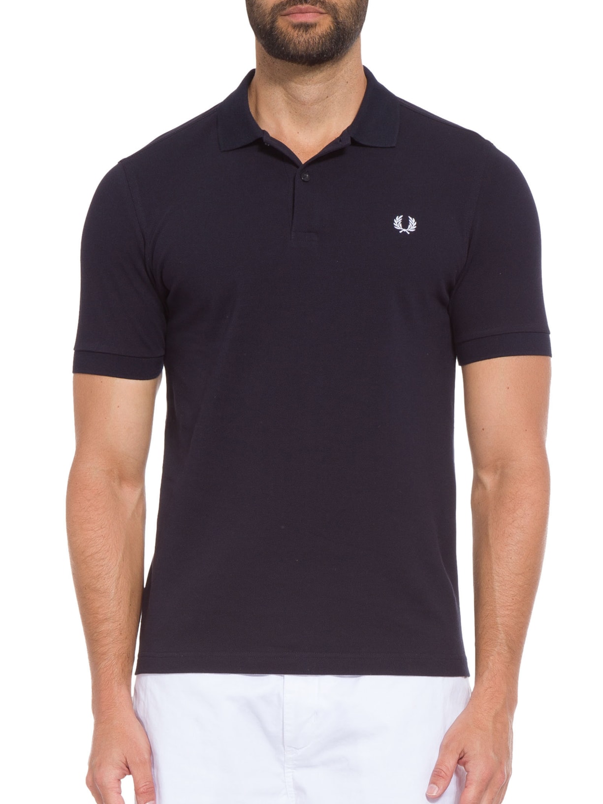 Polo Masculina Plain Shirt Azul Fred Perry