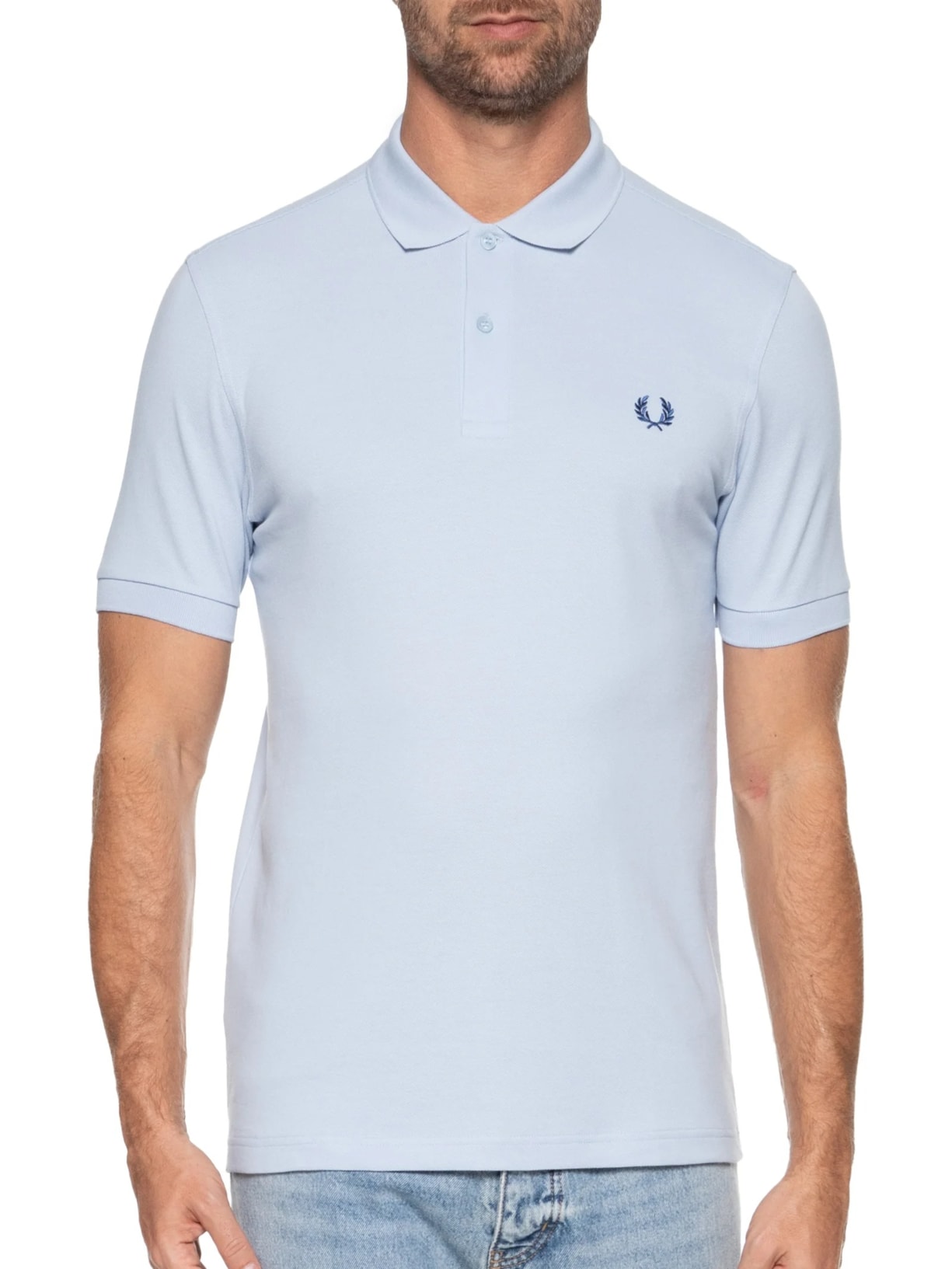 Polo Masculina Plain Shirt Azul Fred Perry