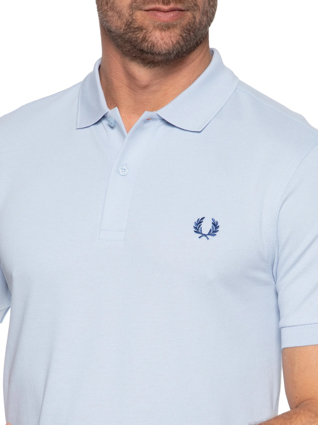 Polo Masculina Plain Shirt Azul Fred Perry