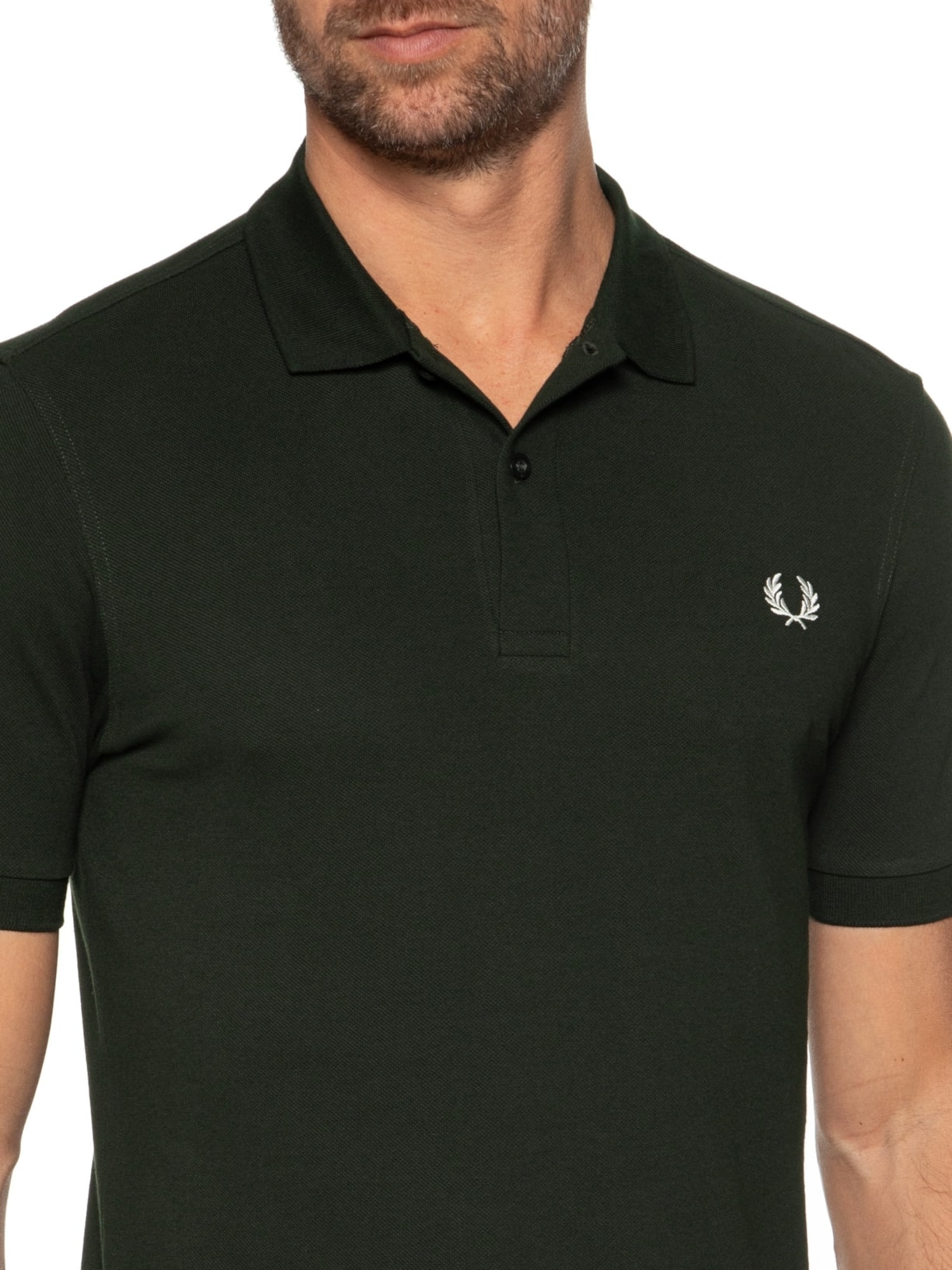Polo Masculina Plain Shirt Verde Fred Perry