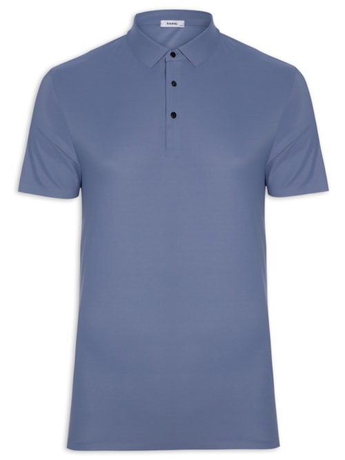 Polo Masculina Poliamida - Azul