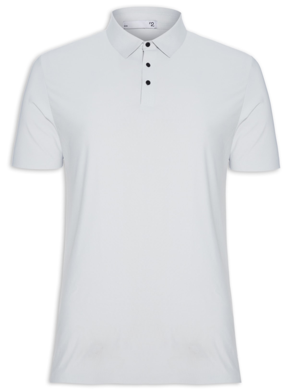 Polo Masculina Poliamida - Cinza