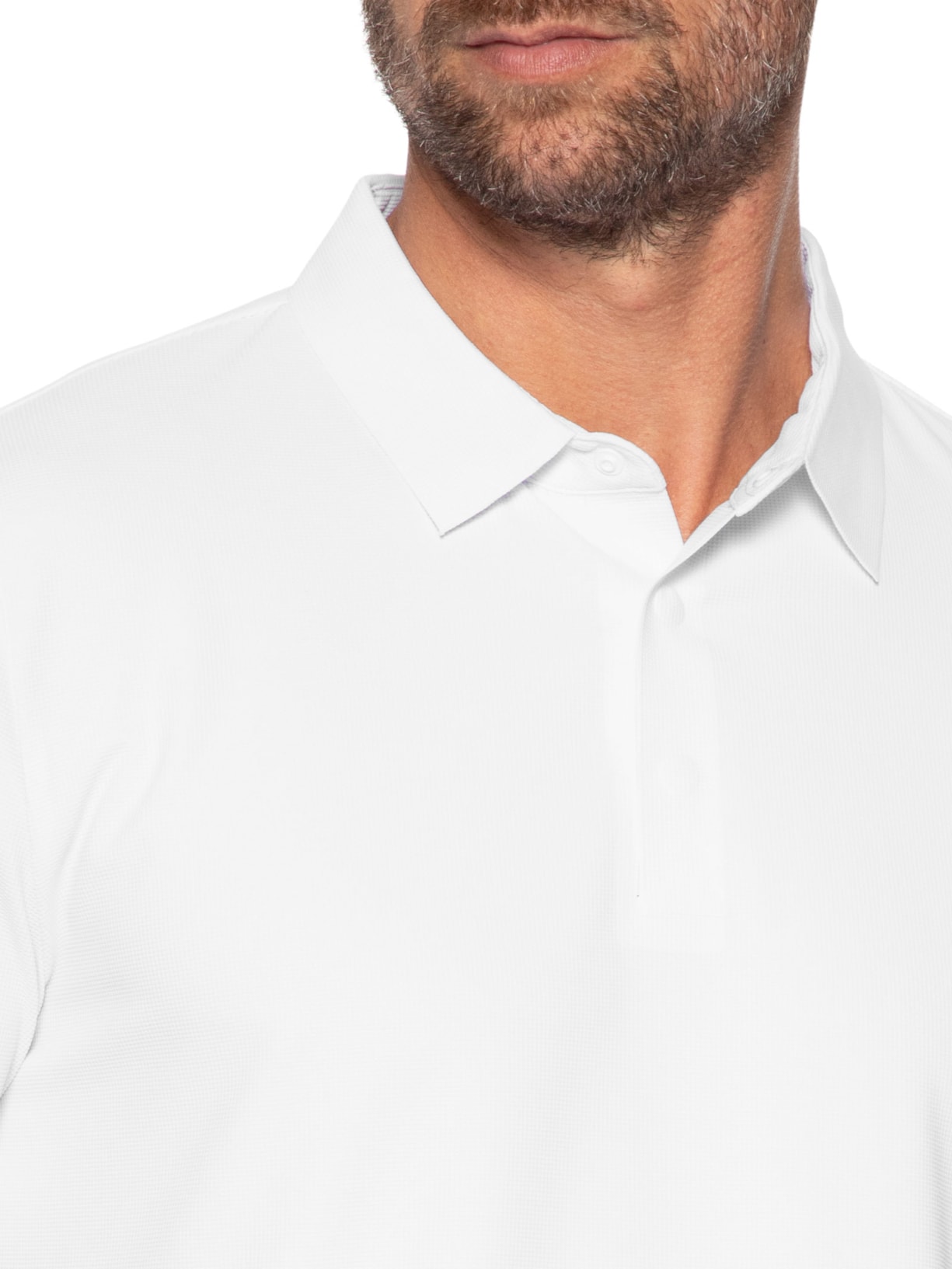 Polo Masculina Poliamida Não Amassa Branco '2 Essential