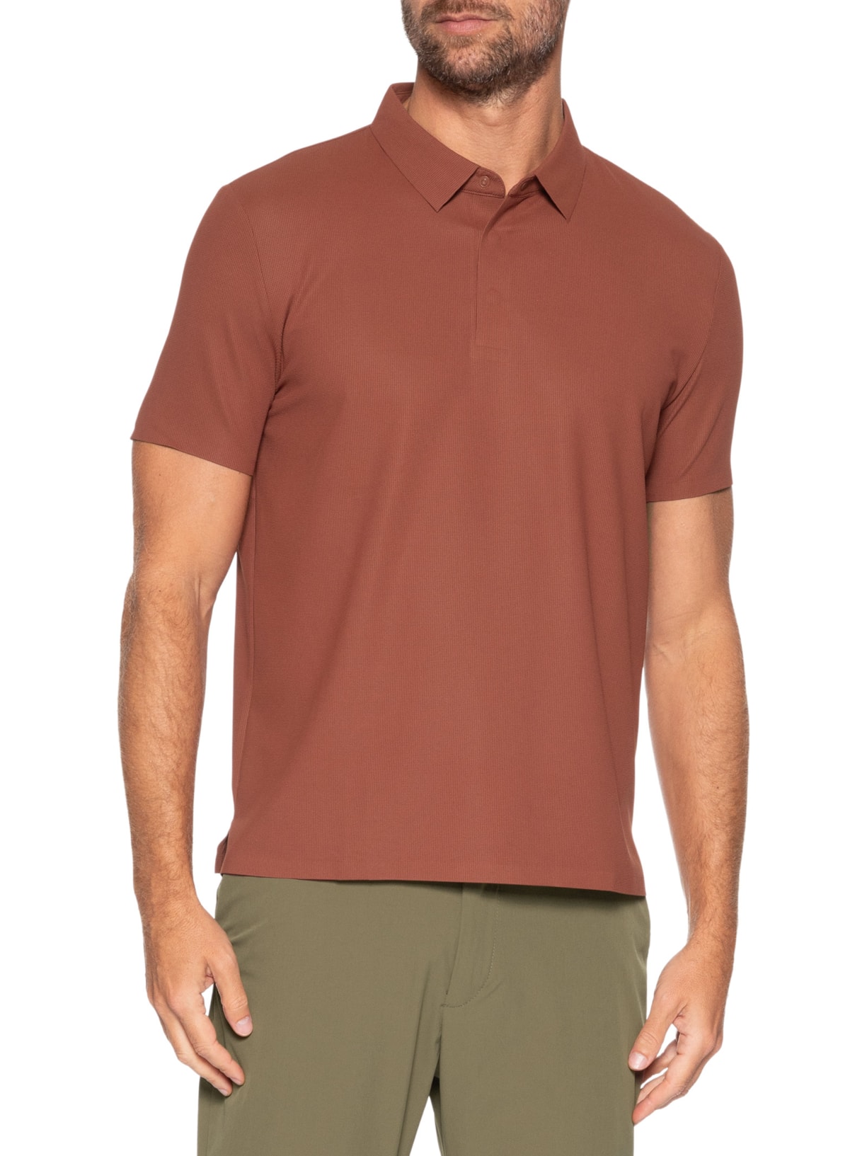 Polo Masculina Poliamida Não Amassa – Vermelho '2 Essential