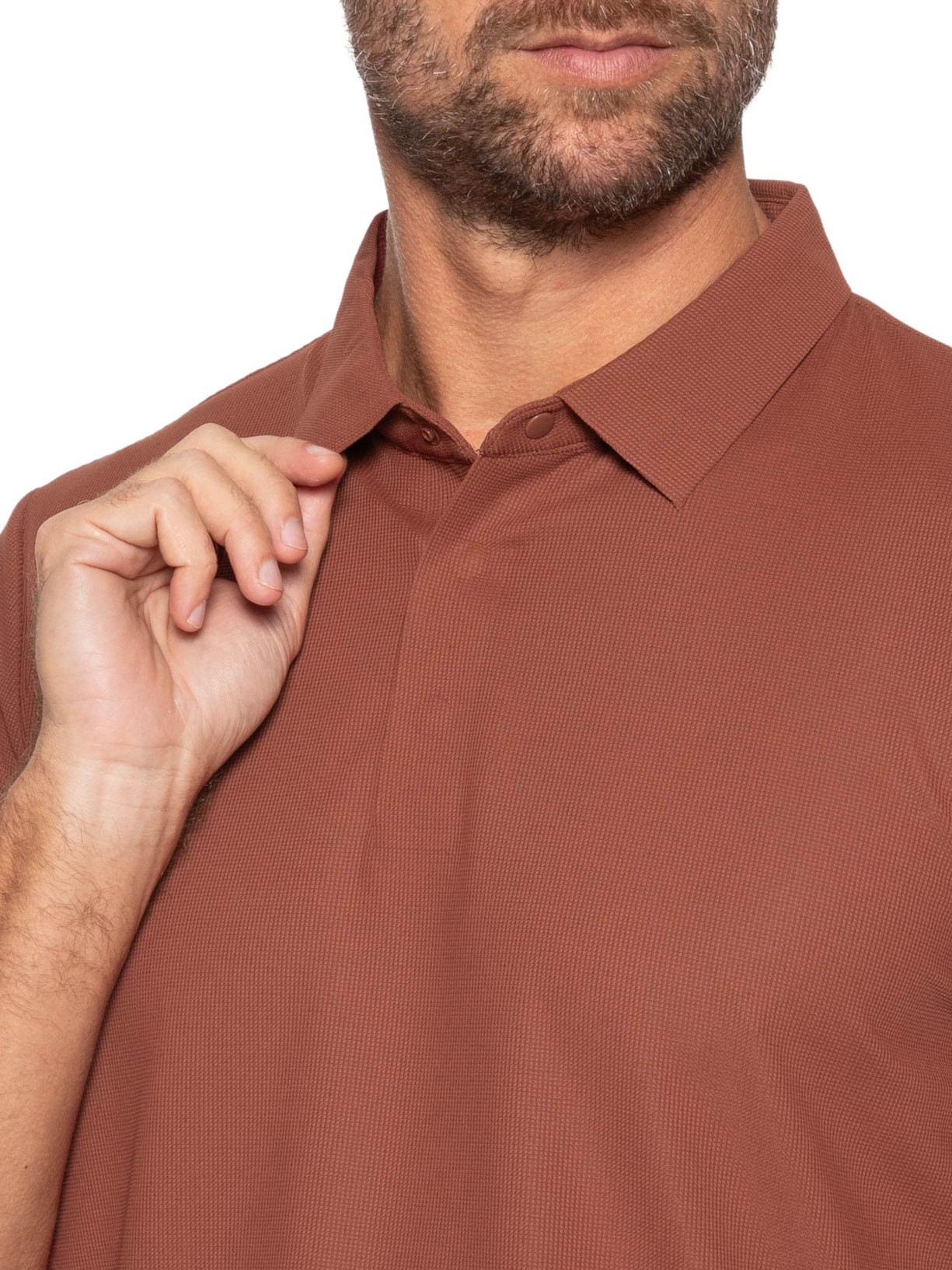 Polo Masculina Poliamida Não Amassa – Vermelho '2 Essential