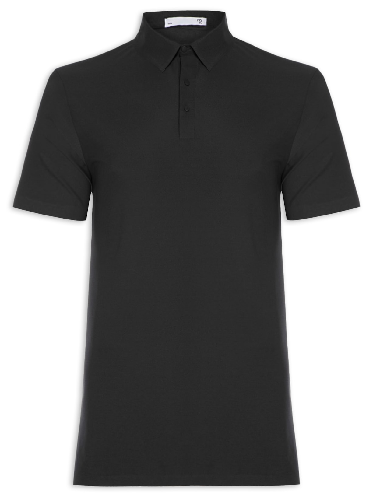 Polo Masculina Poliamida - Preto