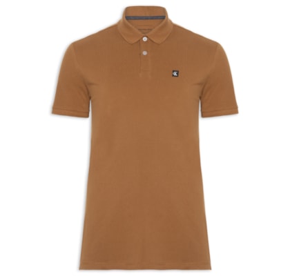 Polo Masculina Premium Em Algodão  - Marrom