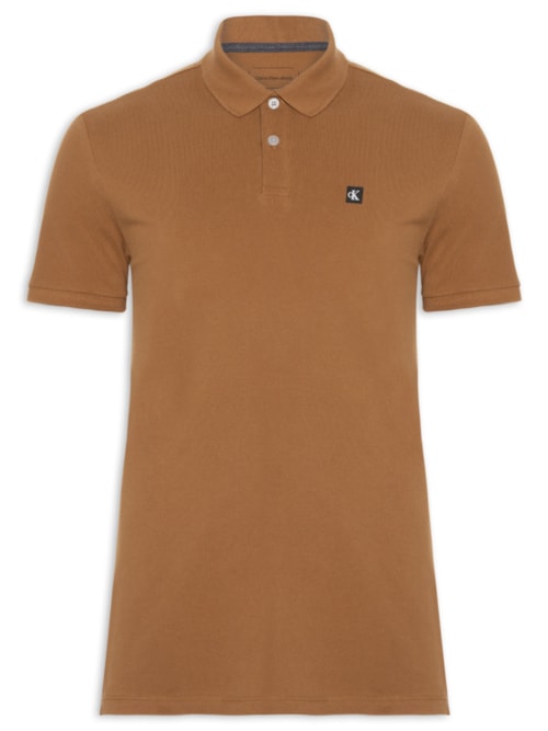 Polo Masculina Premium Em Algodão - Marrom