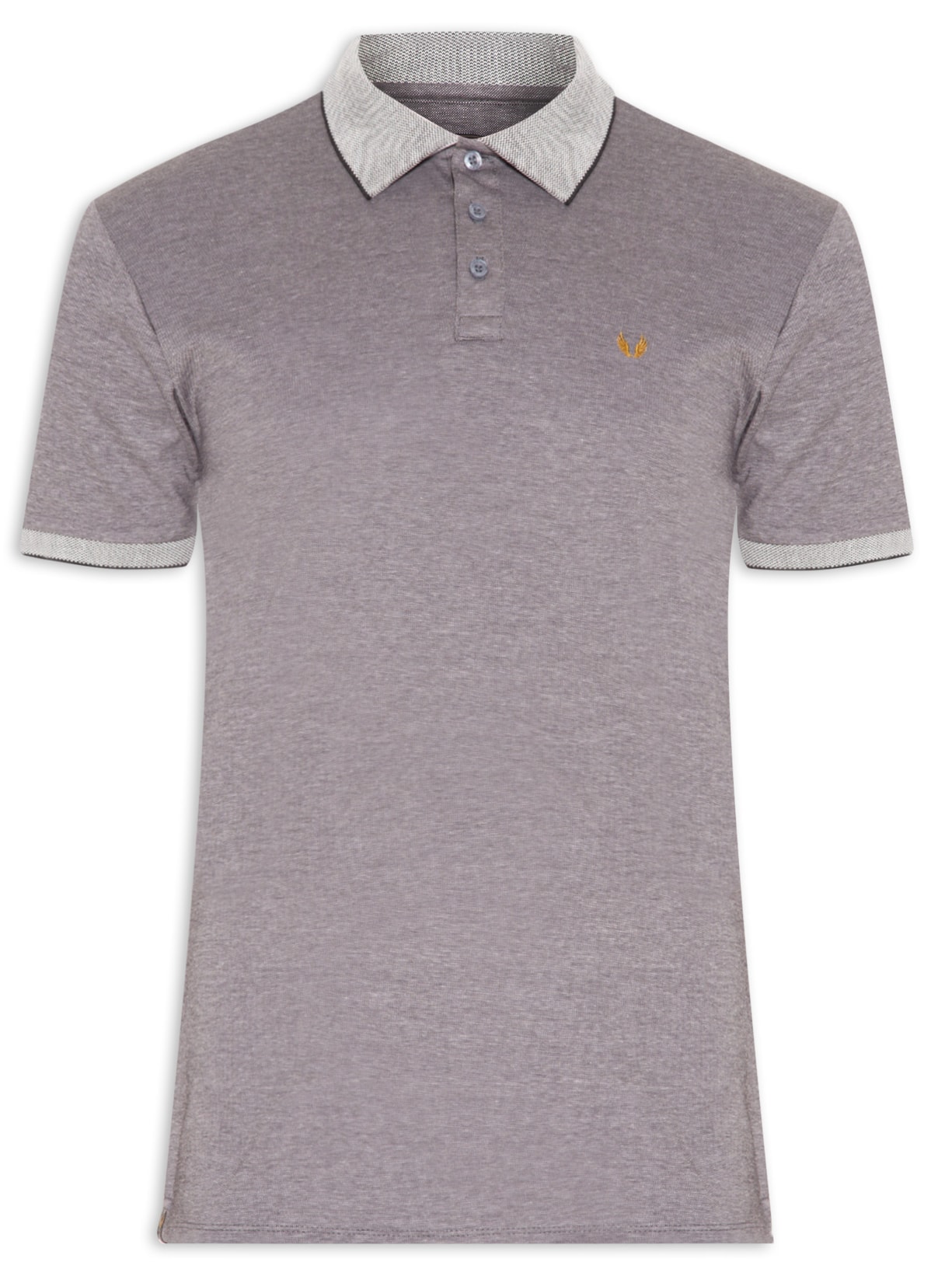 Polo Masculina Premium Touch - Cinza