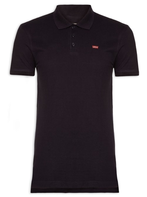Polo Masculina - Preto