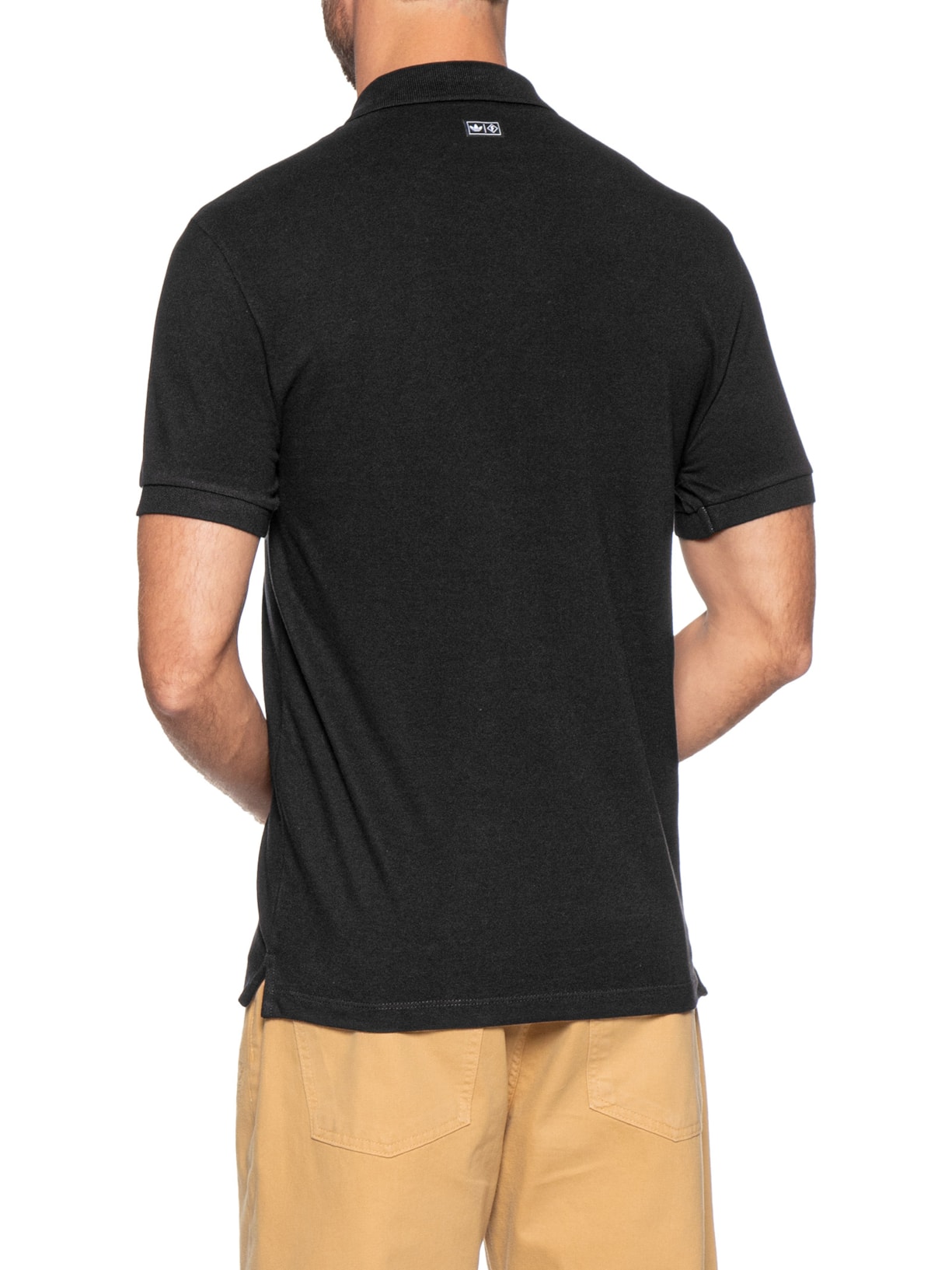 Polo Masculina Preto Forum + Adidas