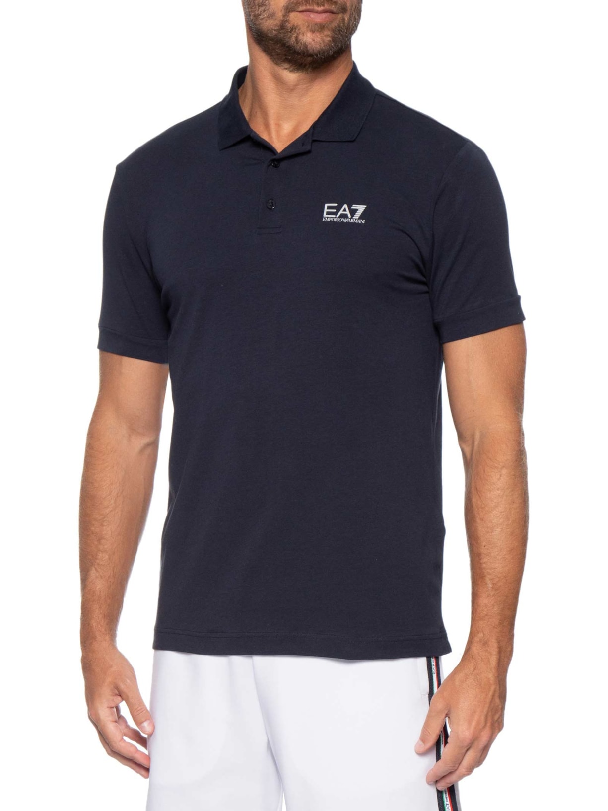 Polo Masculina Preto Ea7 Emporio Armani
