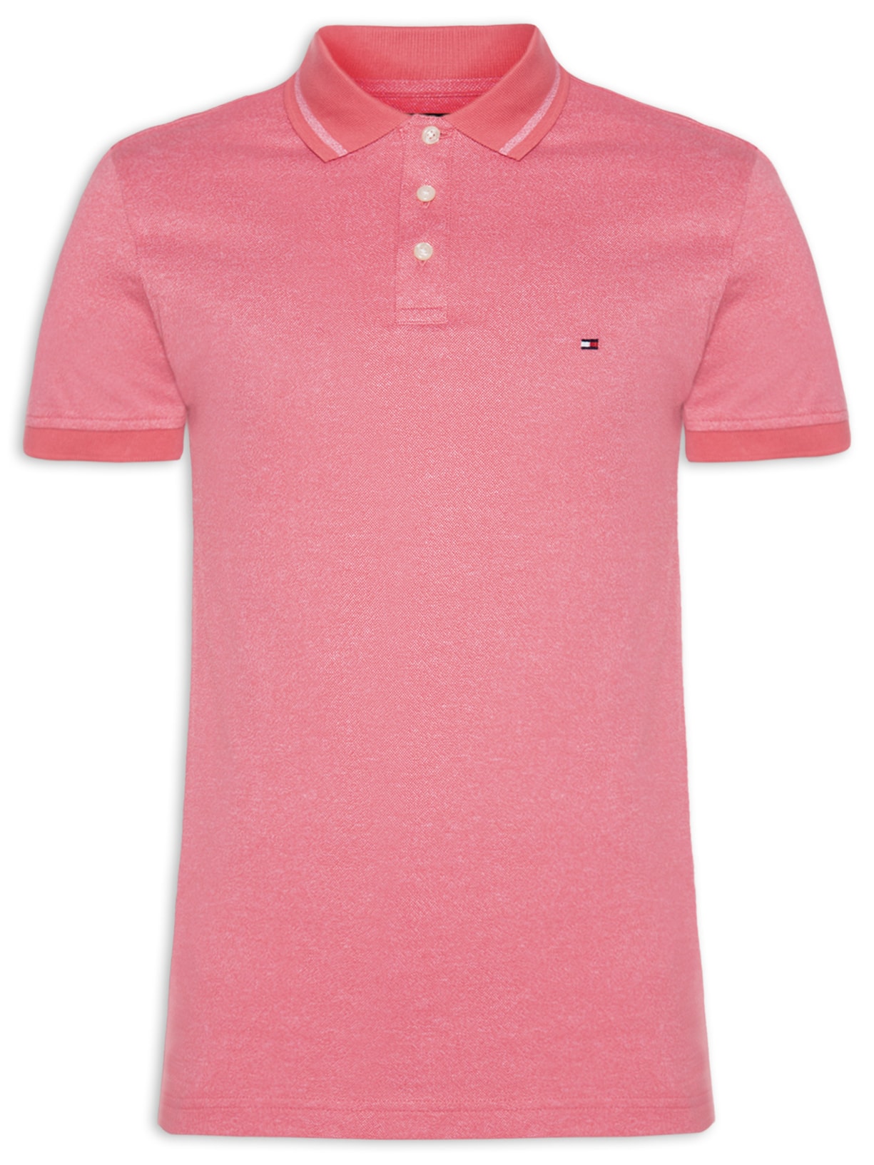 Polo Masculina Pretwist Mouline Tip - Vermelho