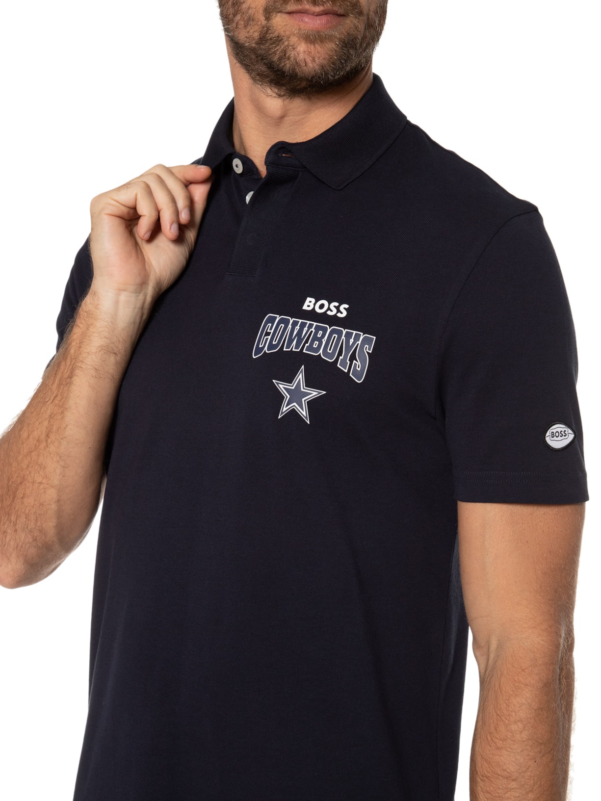 Polo Masculina Punter Nfl Azul Boss