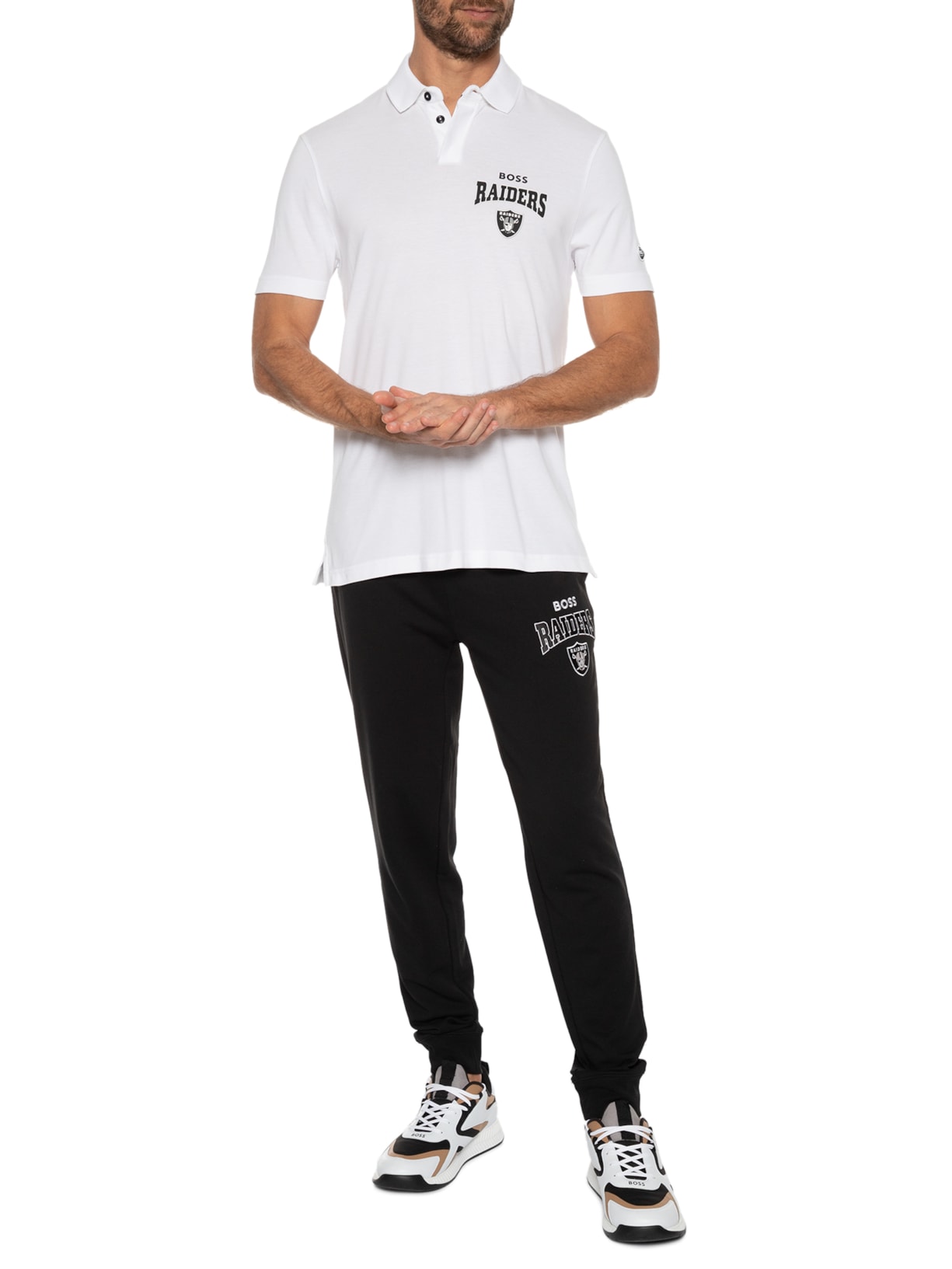 Polo Masculina Punter Nfl Branco Boss