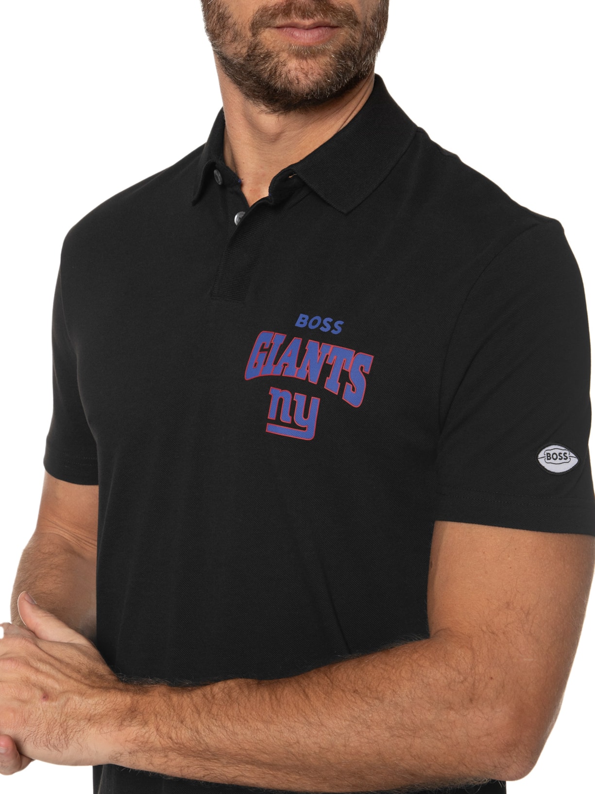 Polo Masculina Punter Nfl Preto Boss