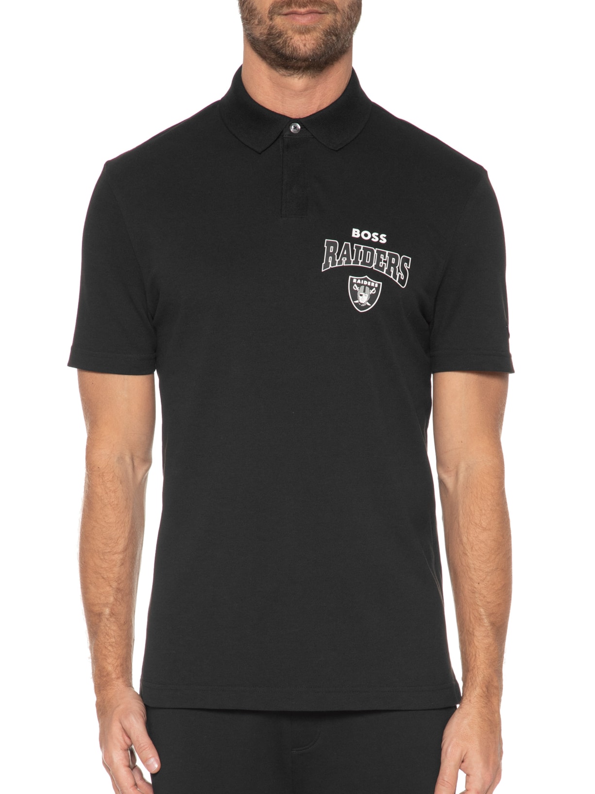 Polo Masculina Punter Preto Boss