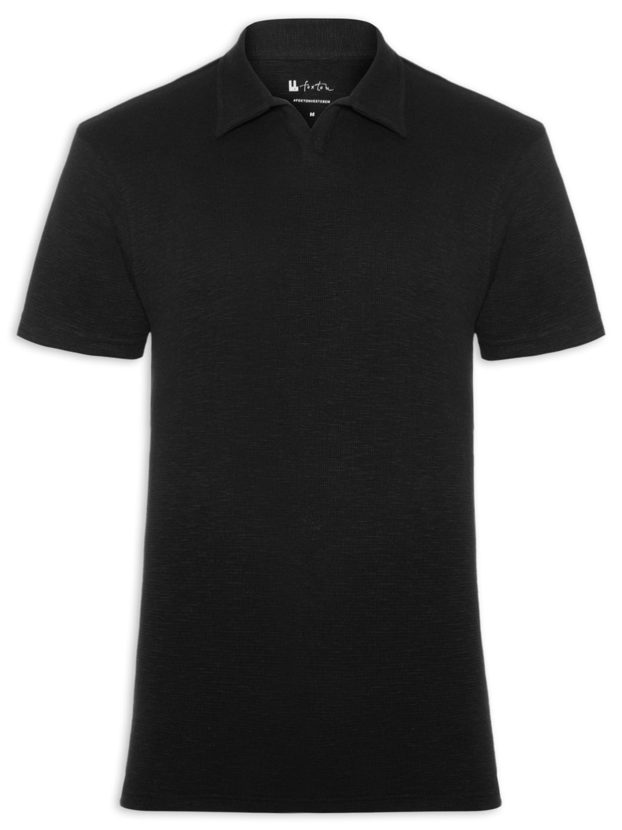 Polo Masculina Quadrile Adler - Preto