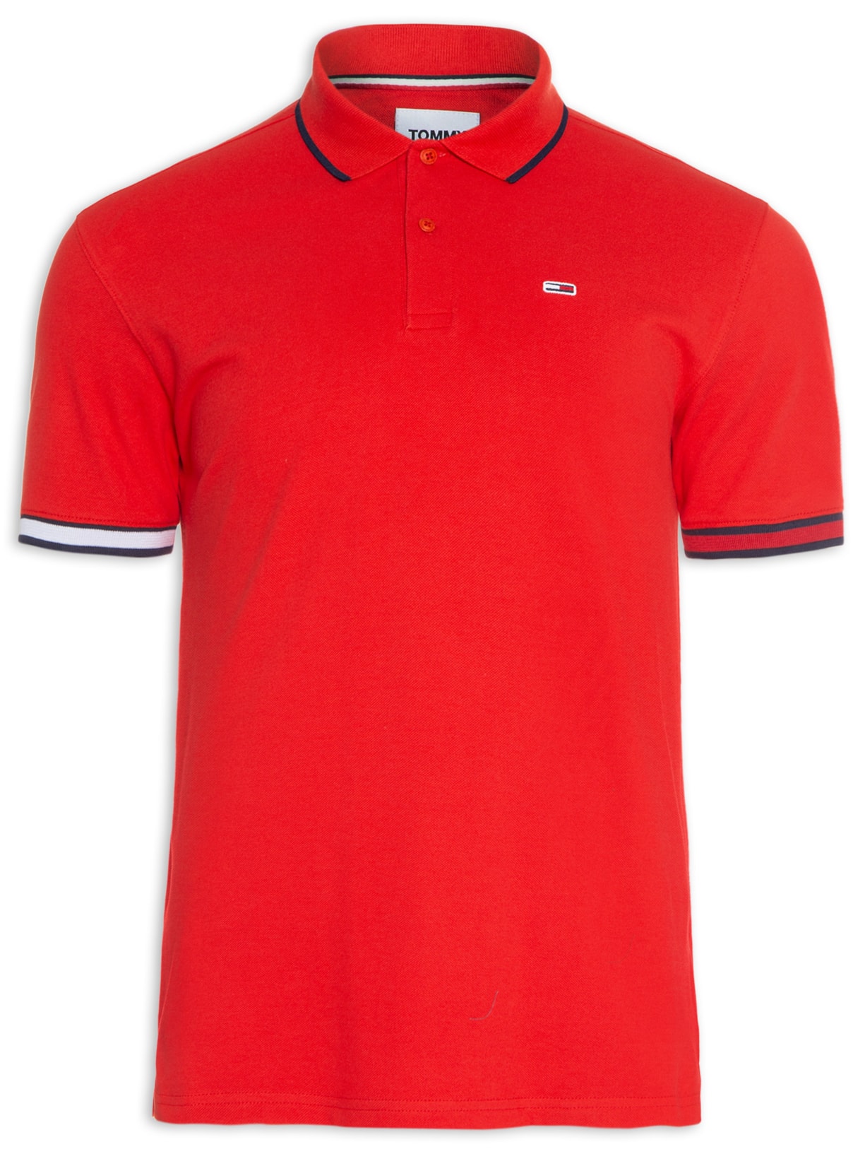 Polo Masculina Reg Flag Cuffs - Vermelho