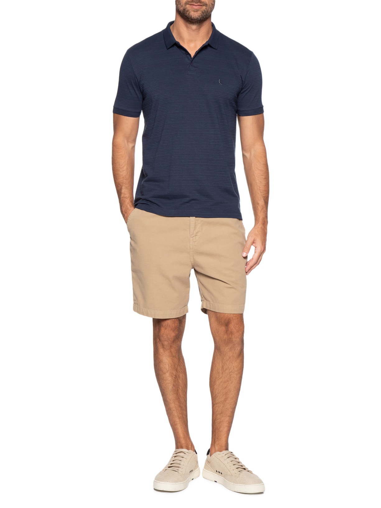 Polo Masculina Regular Bristol Azul Reserva