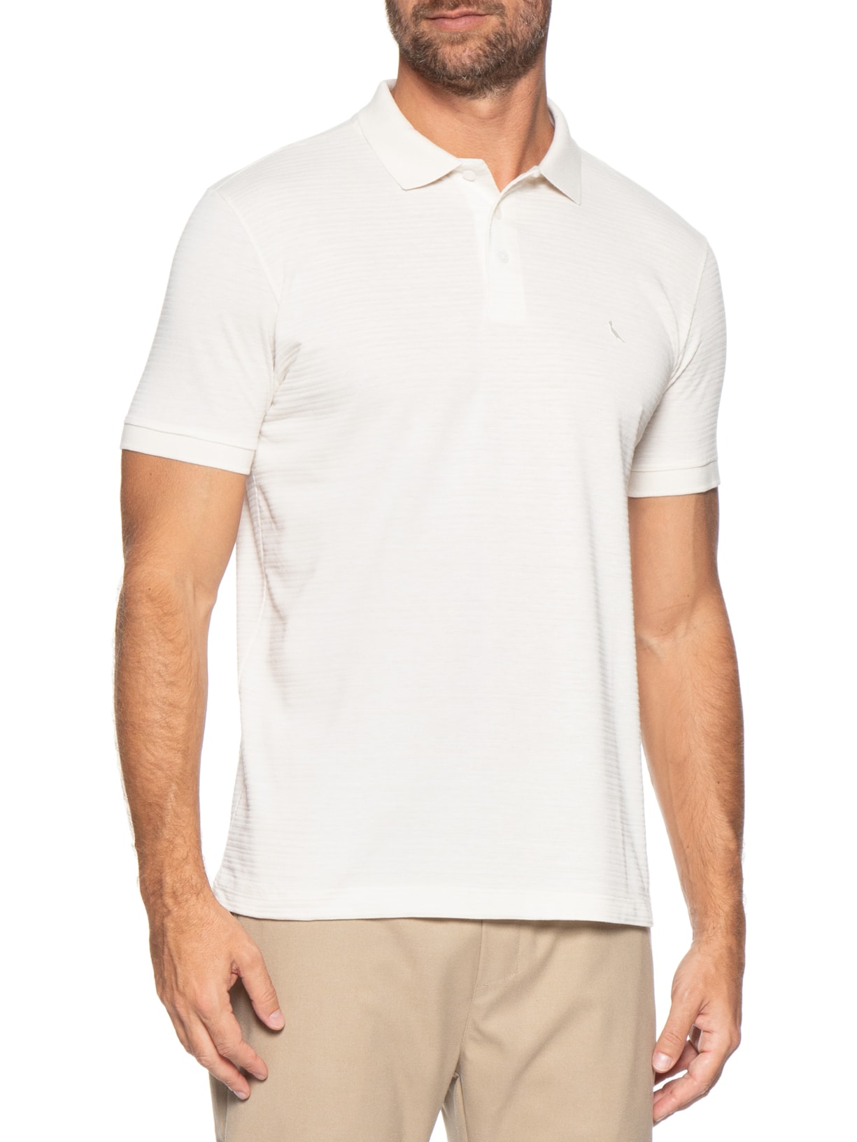 Polo Masculina Regular Bristol Branco Reserva