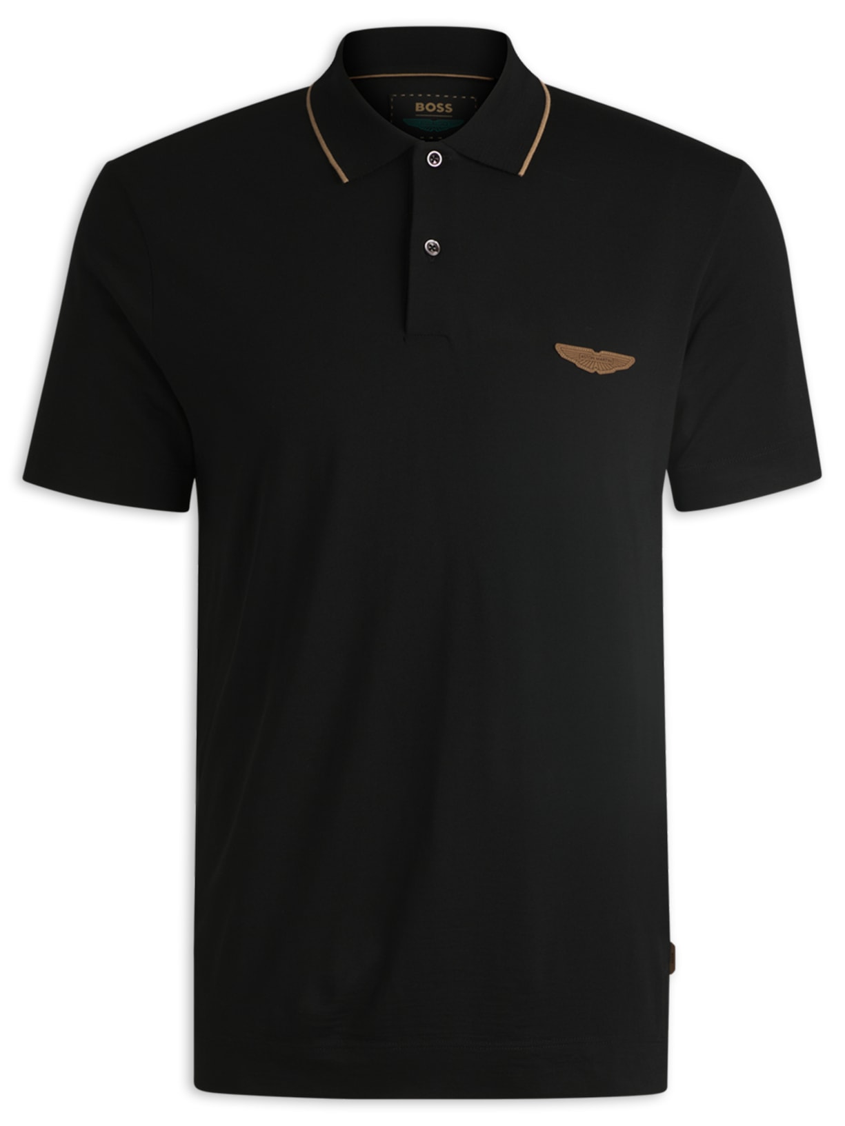 Polo Masculina Regular Fit Aston Martin - Preto