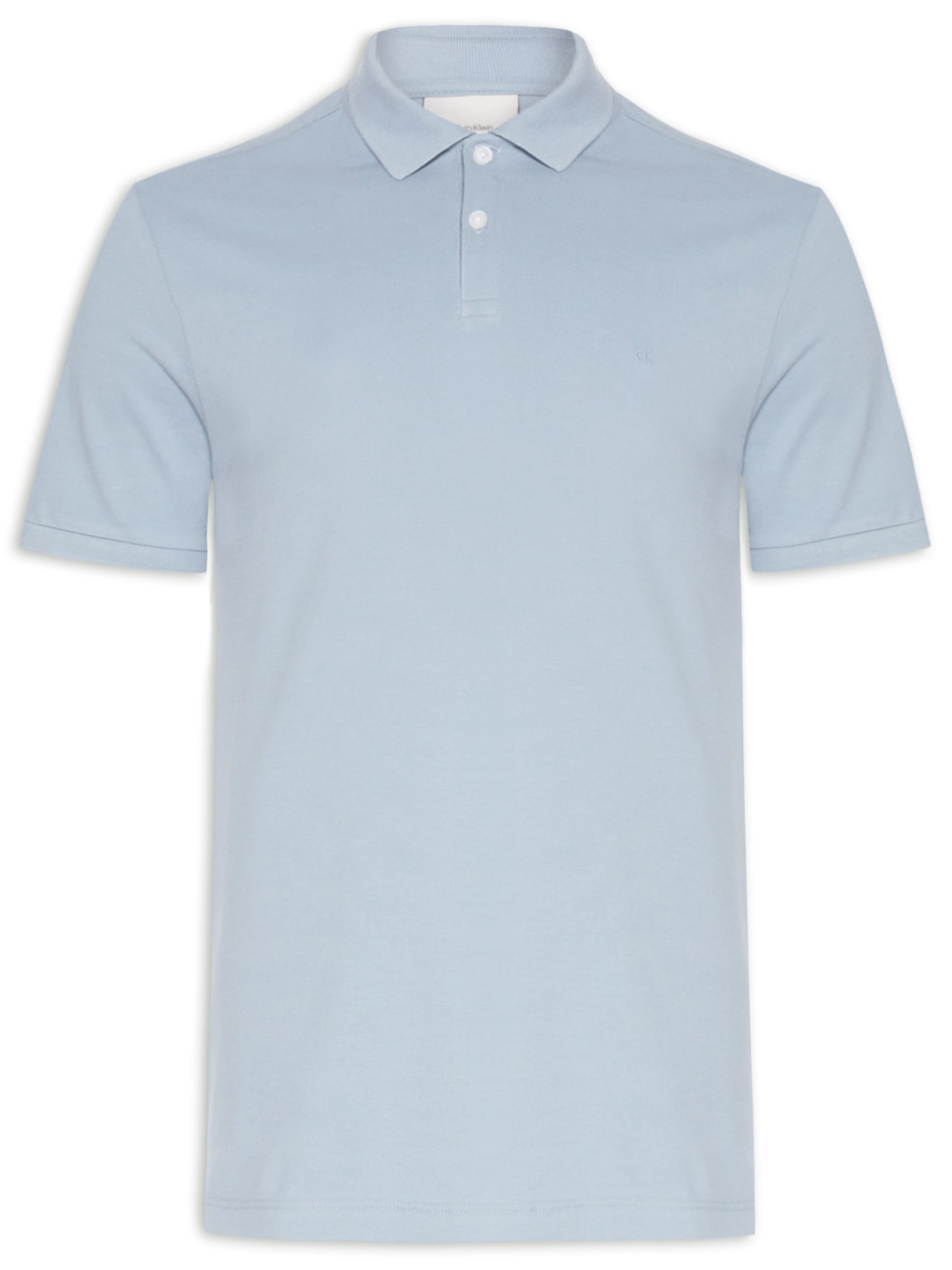 Polo Masculina Regular Fit Básica - Azul