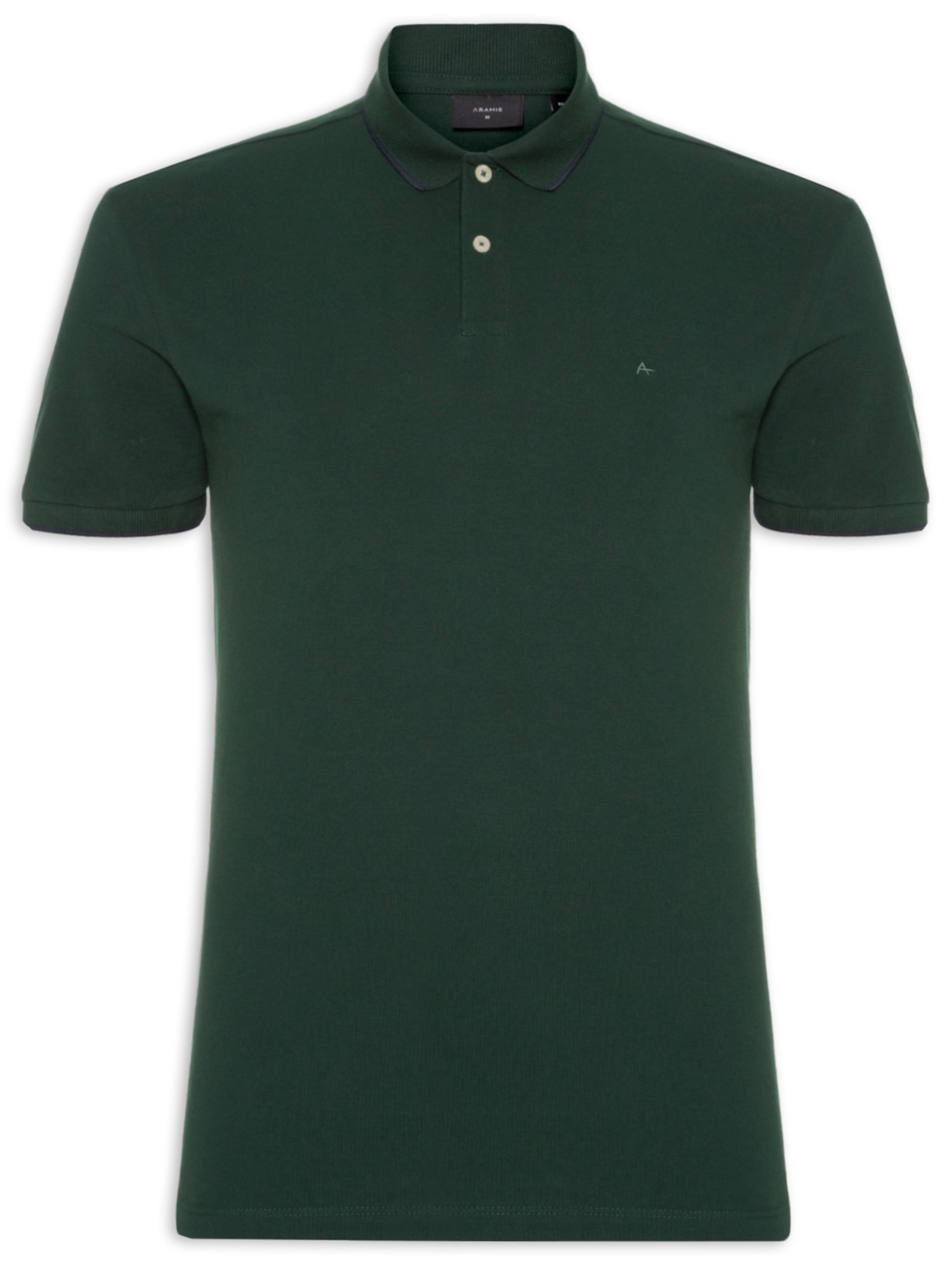 Polo Masculina Regular Fit Classic 1 Friso - Verde