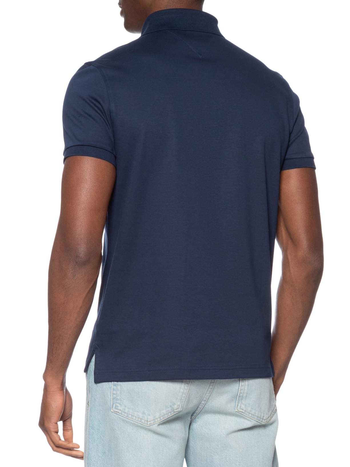 Polo Masculina Regular Fit Diwali Twill Graphic Azul Tommy Hilfiger