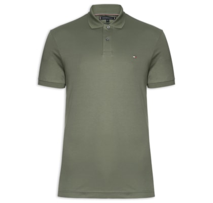Polo Masculina Regular Fit Em Algodão Bci - Verde