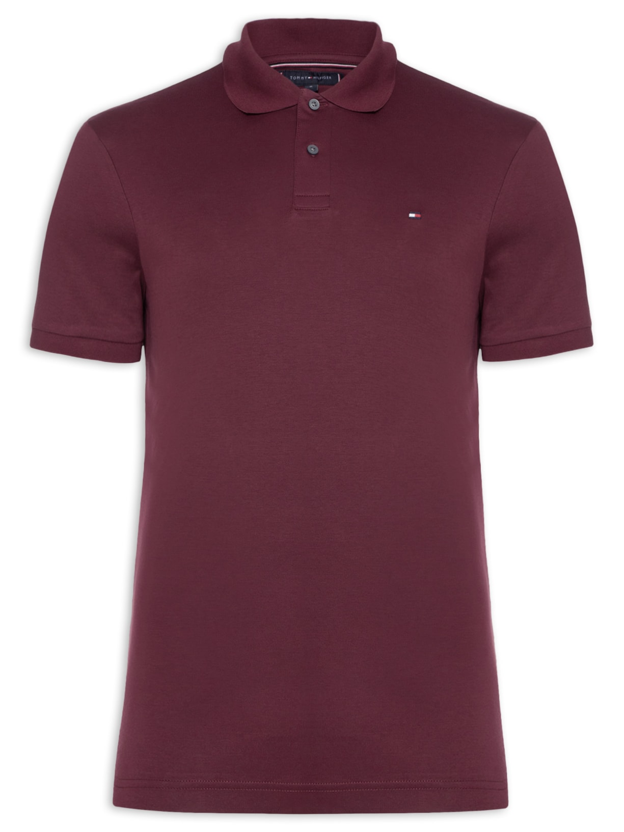 Polo Masculina Regular Fit Em Algodão Bci - Vinho