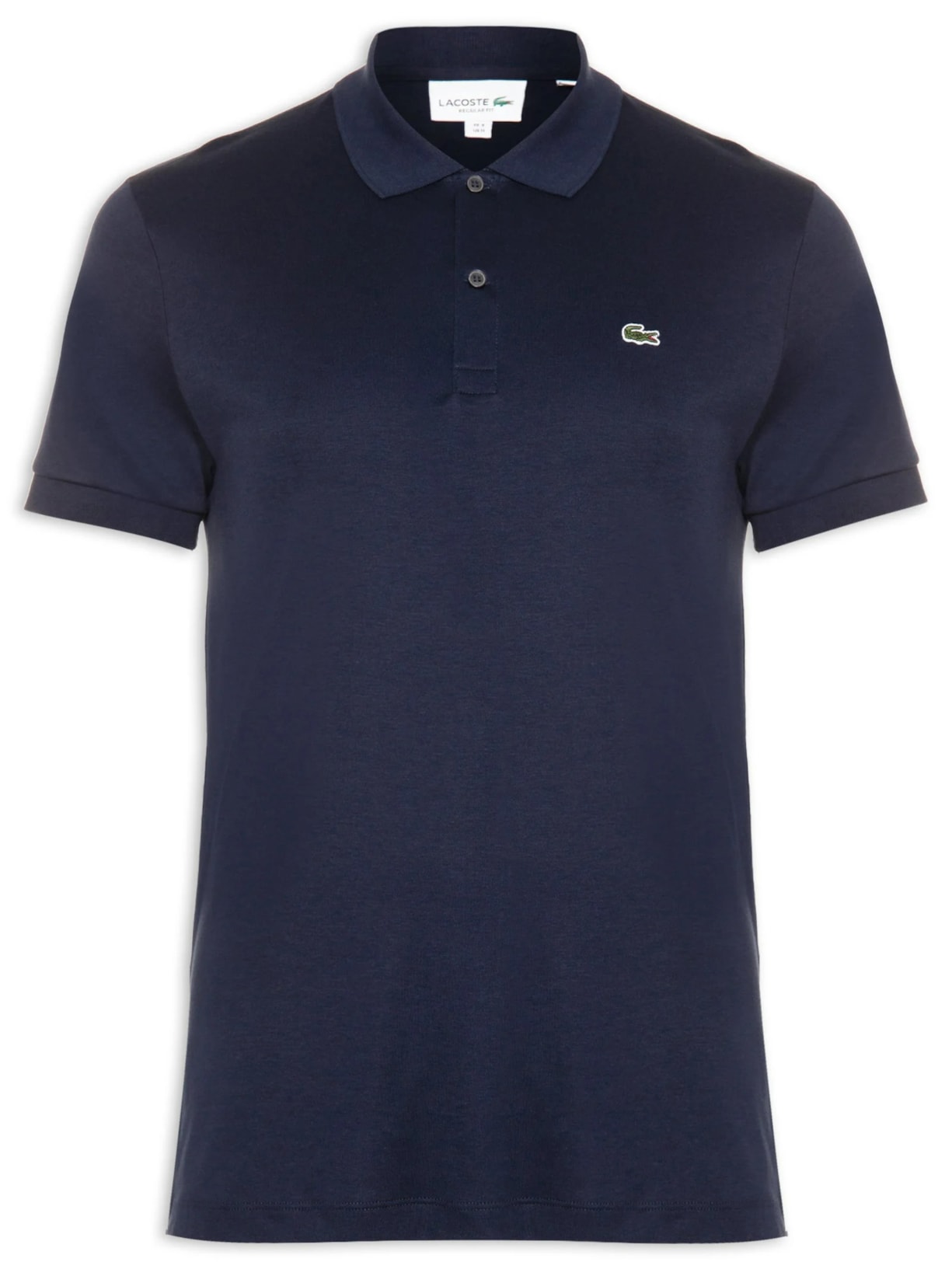 Polo Masculina Regular Fit Em Algodão Pima - Azul