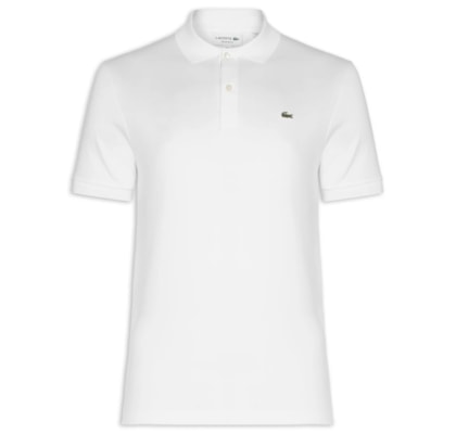 Polo Masculina Regular Fit Em Algodão Pima - Branco