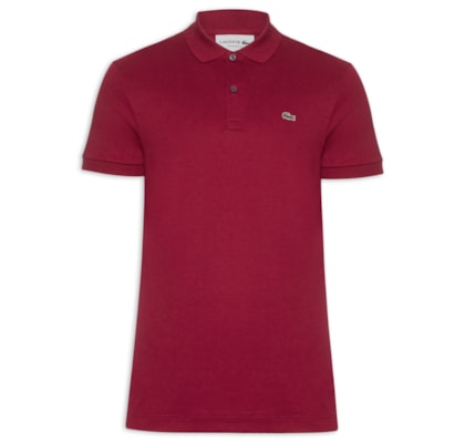 Polo Masculina Regular Fit em Algodão Pima - Vermelho